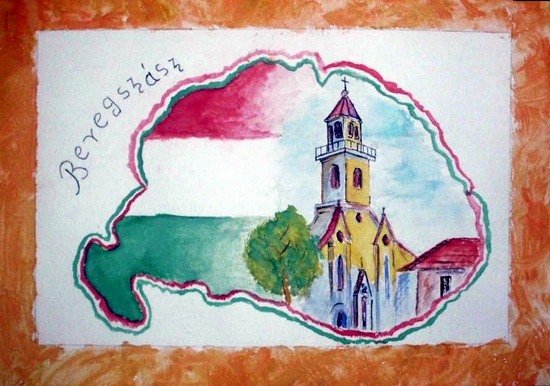 Az én hazám - egy beregszászi 13 éves pályázó díjnyertes rajza