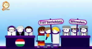 Orbán kormányának fontos a külföldi imázs is video, rajzfilm - piros lap Magyarországnak